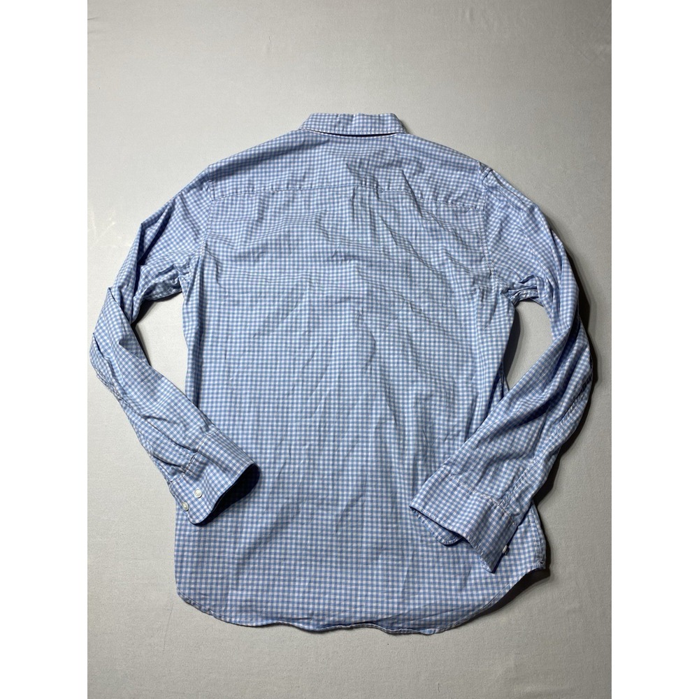Bonobos Slim Fit Button Down Shirt Men's M Blue White Gingham Stretch - Picture 12 of 12